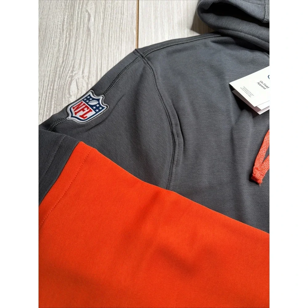 New Nike Cleveland Browns Mens Sideline Club NFL Hooded Sweatshirt Size 4XL